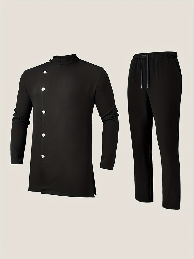 New Four Seasons Men's 2pcs Dashiki African Outfit.