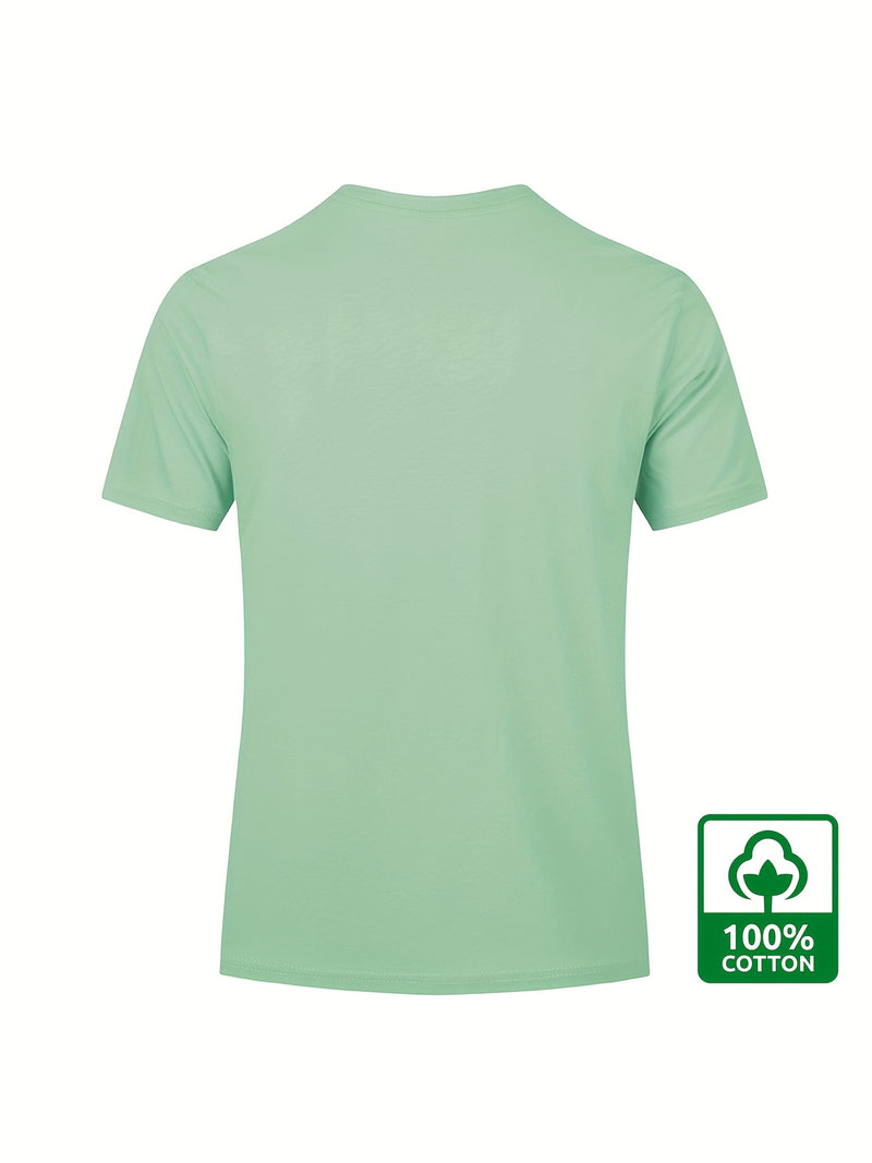 3pcs Cotton Men's Short Sleeve Printed T-Shirt.