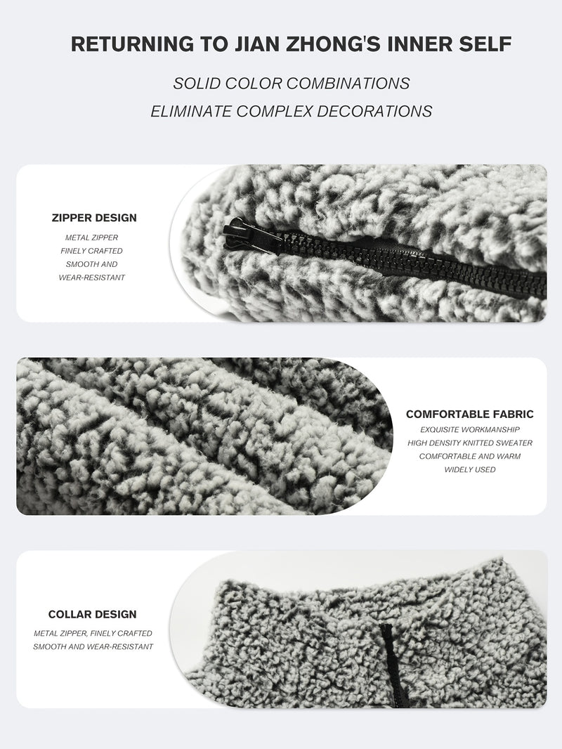Lined Sweatshirt Warm Bubble Fabric Plush Cropped Jacket for Women.