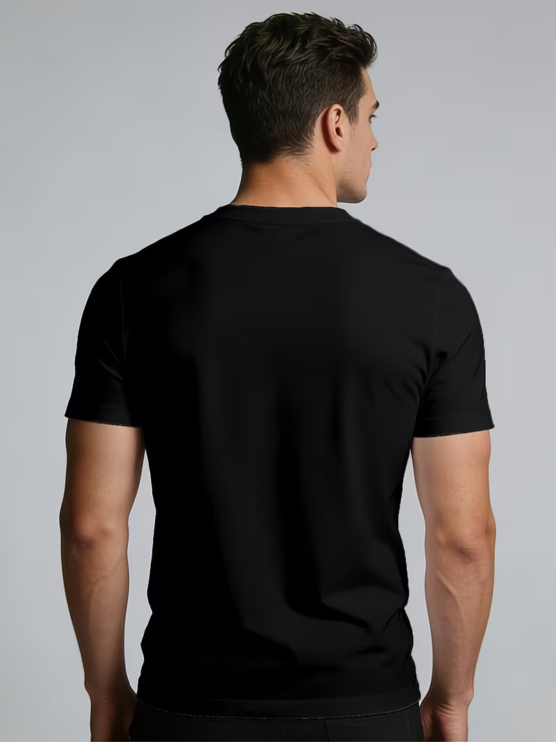3pcs Men's V-Neck T-Shirts.