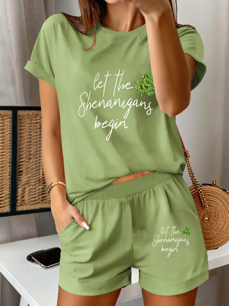 2pcs Women's Y2K Sportswear Suit - Shorts.