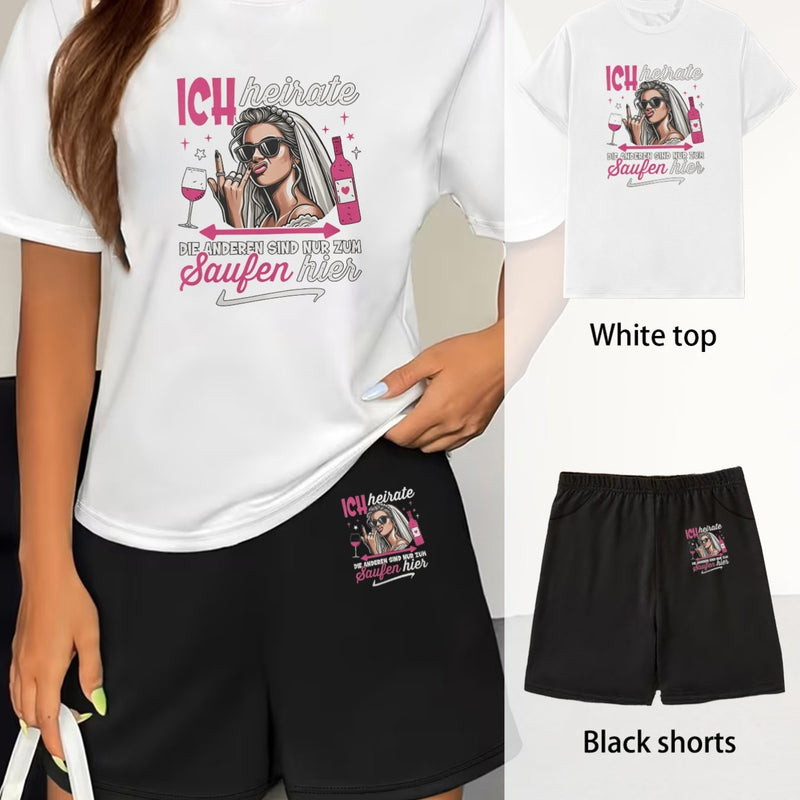 2pcs Set for Women's Daily Commute and Casual Wear in Spring and Summer.