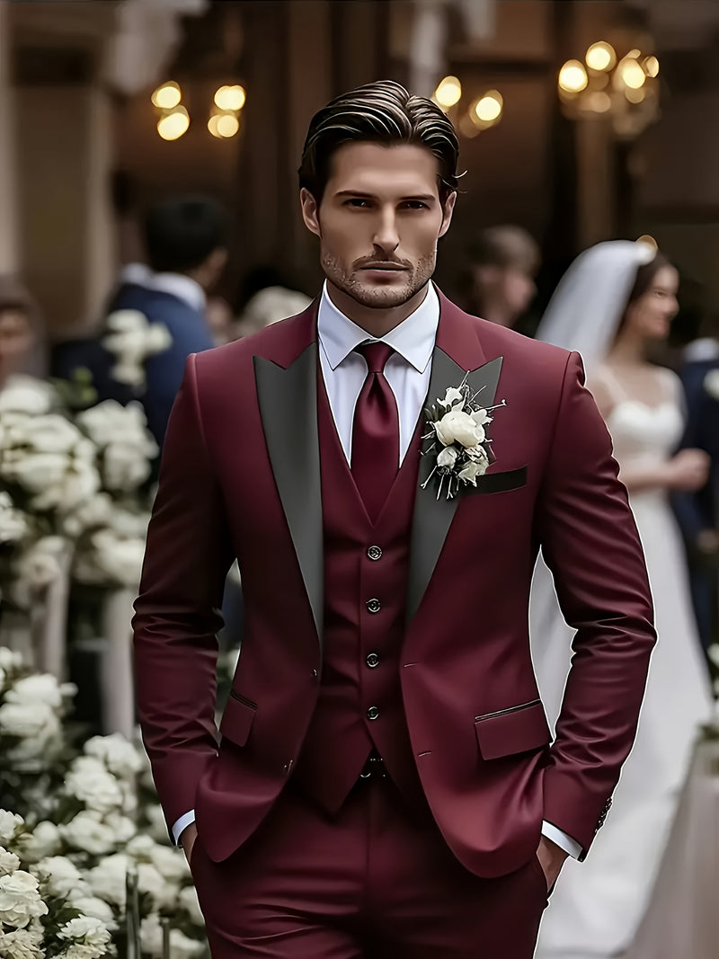 A Men's Three-Piece Suit, Consisting of a Blazer.