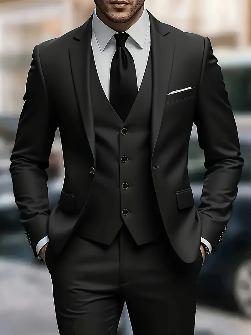 High-End Three-Piece Suit for Men.