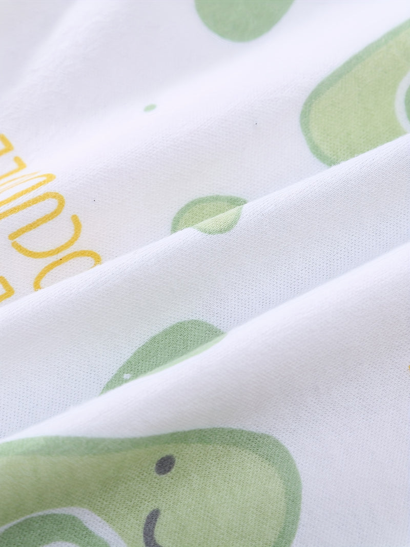 8pcs Set for Boys And Girls Featuring a Comfortable And Soft Cartoon Avocado.