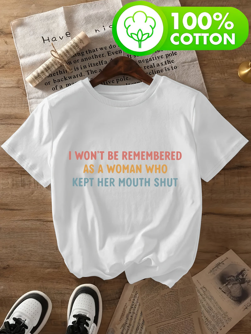 Women’s Short-Sleeve Round Neck T-Shirt.