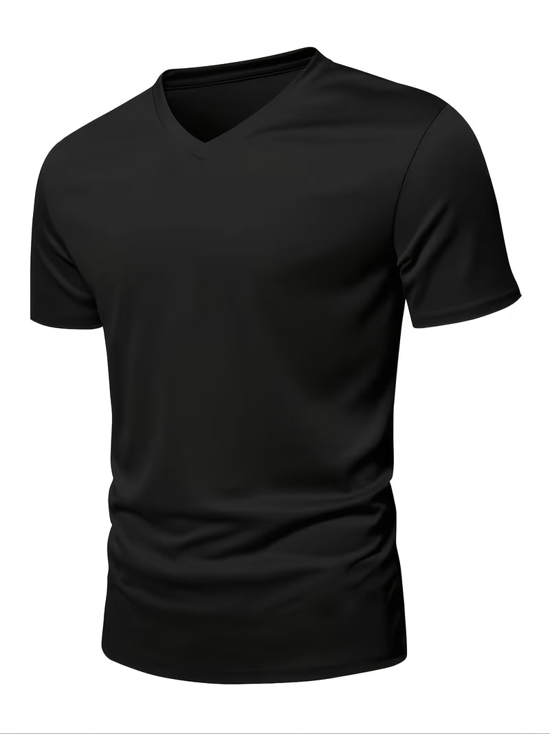 5pcs Men's V-Neck T-Shirt Pack.