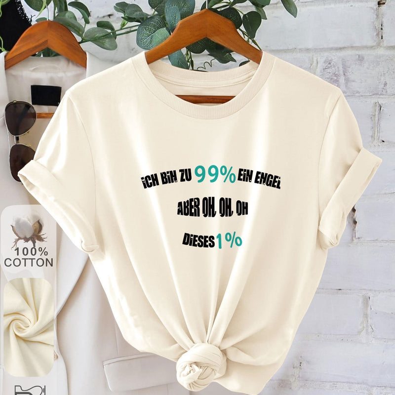 Women’s graphic print t-shirt.