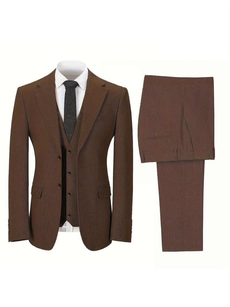 High-Quality Three-Piece Suit for Men.