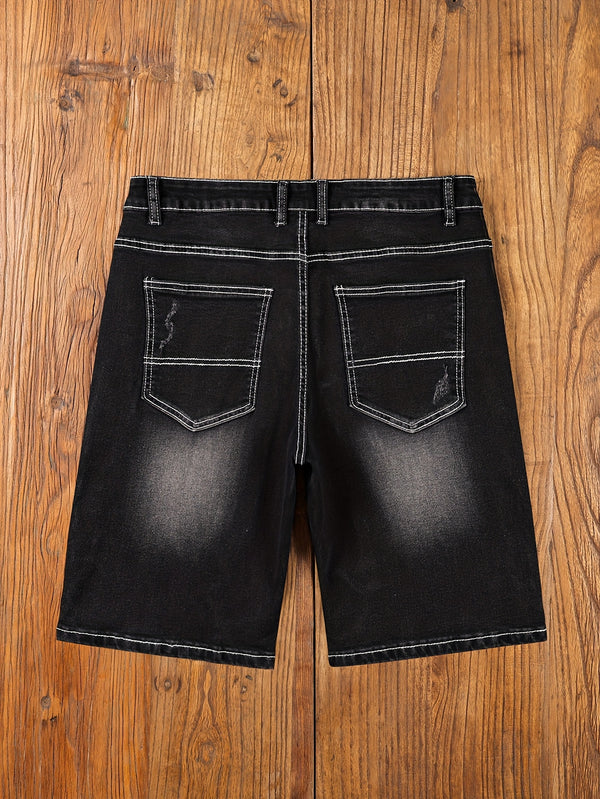 Men's Denim Shorts.