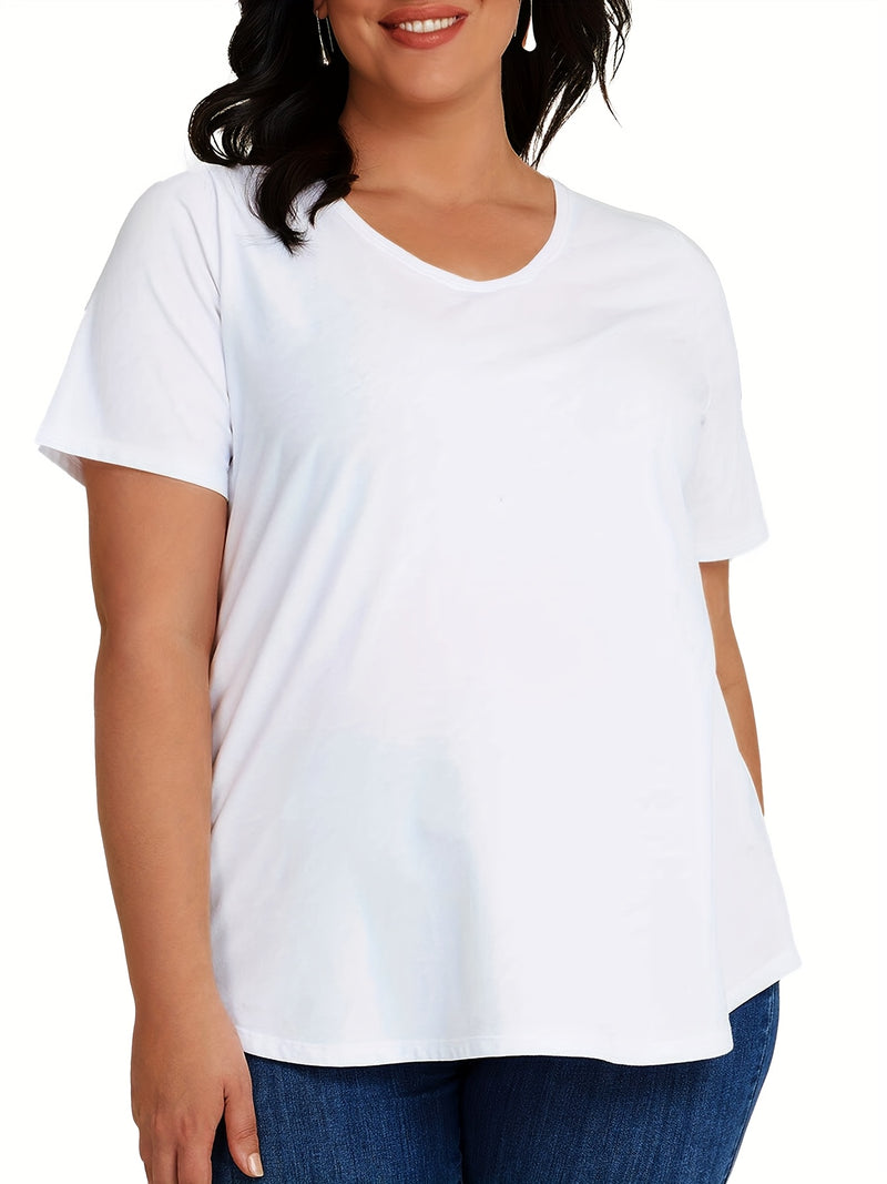 3pcs Women's New Casual Sports T-shirt V-neck.