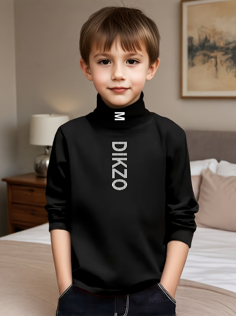 Autumn/Winter Children's Base Layer Shirt, New Heated Long-Sleeve T-Shirt.