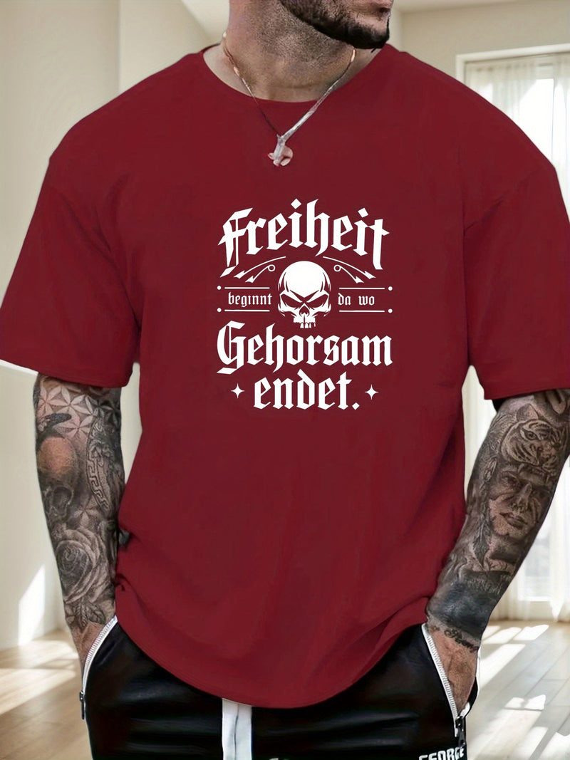 Men's Print Summer Casual Short Sleeve T-Shirt.