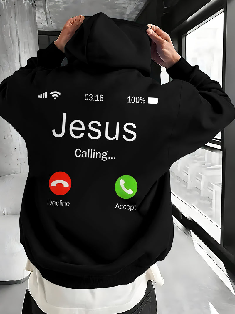 Men's Hooded Sweatshirt.