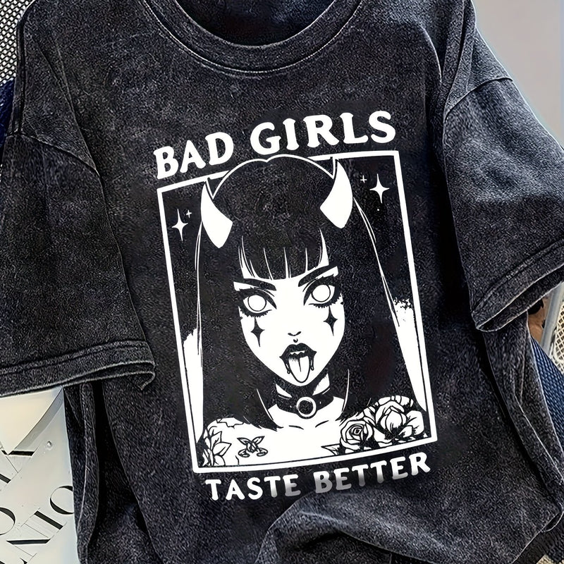 Women's Trendy Fashion Snowflake Print T-Shirt.