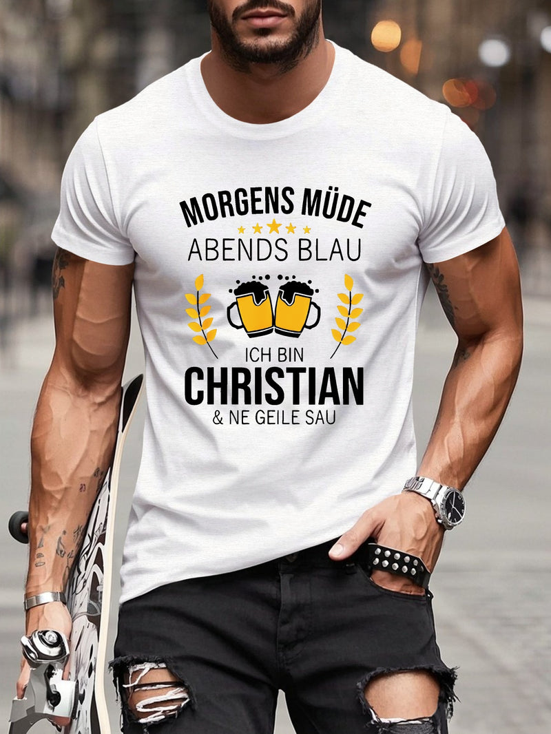 Men's Short Sleeve T-Shirt for Summer.