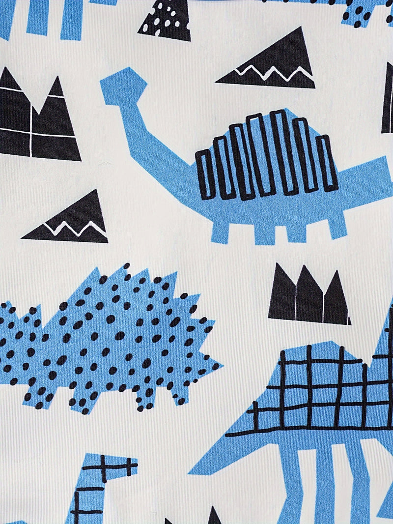 Baby 3pcs Printed Short Sleeve Triangle Bodysuit Cute Crawling Suit.