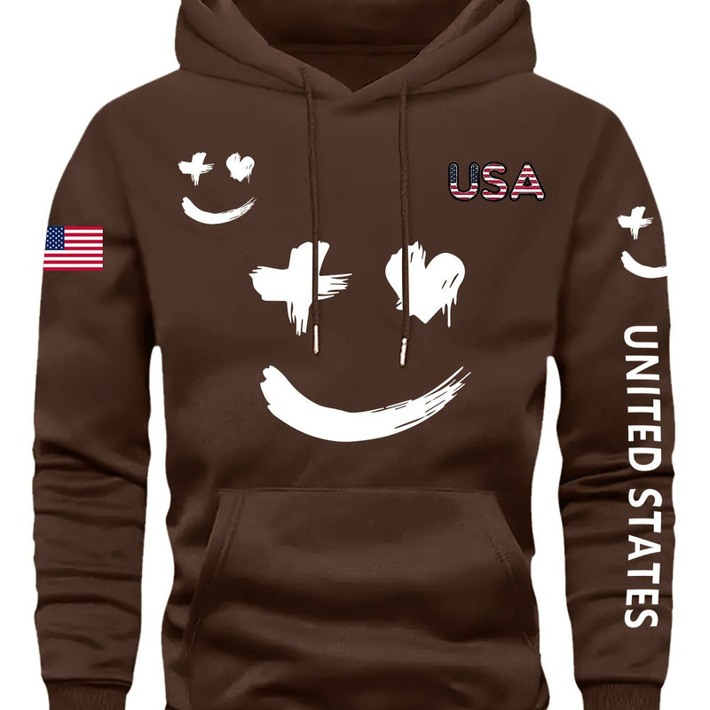 Men's Casual And Versatile Hooded Sweatshirt.