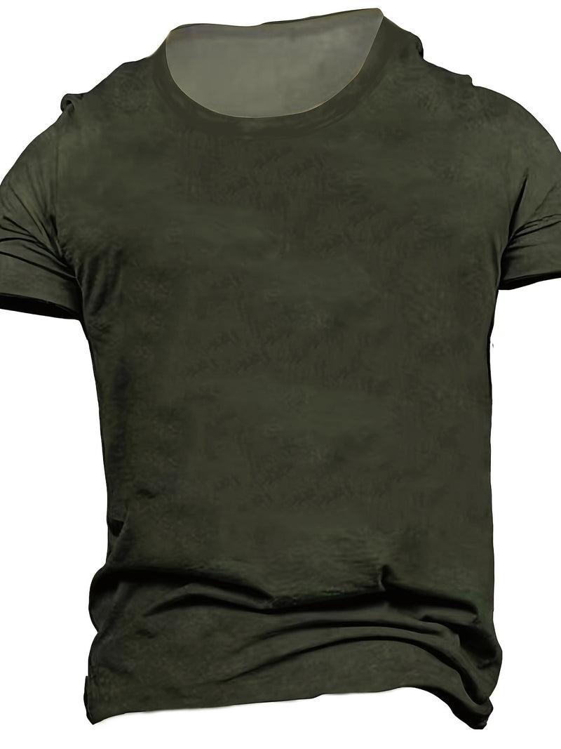 3D Digital Print Men's Casual Short Sleeve T-Shirt.