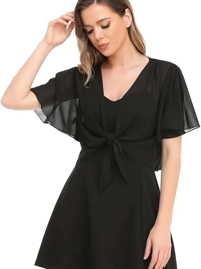 Women's Solid Color Short Sleeve Shirt Cardigan.