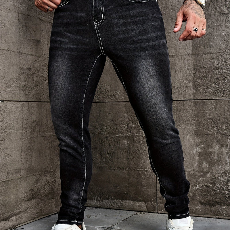 Men's Slim Fit Denim Pants.