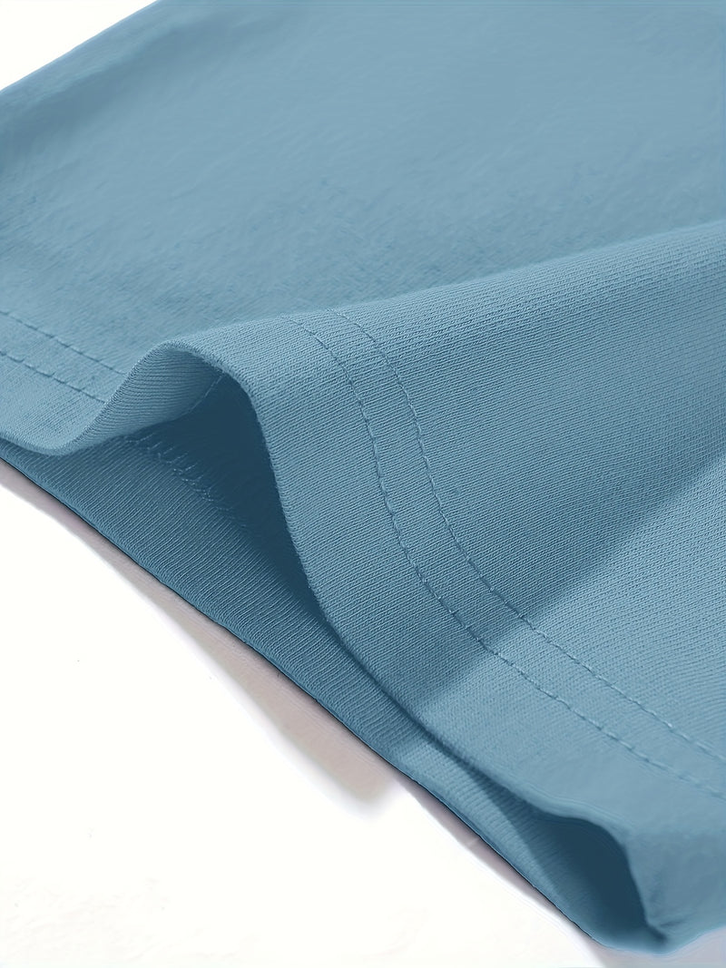 3pcs Cotton Men's Short Sleeve Printed T-Shirt.