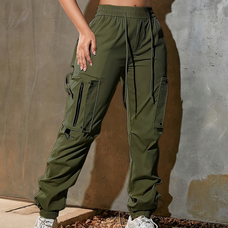 Women's High-Waisted Loose Overalls: Casual, Fashionable, and Comfortable.