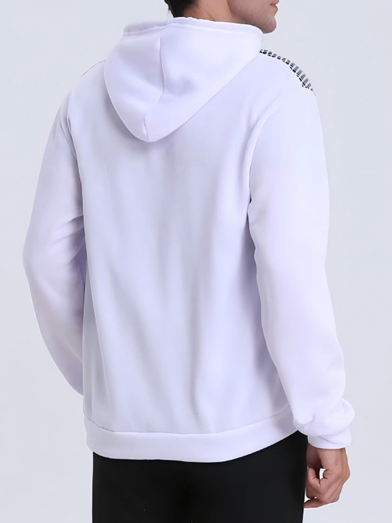 Men'S Autumn Print Zip-Up Hooded Sweatshirt,