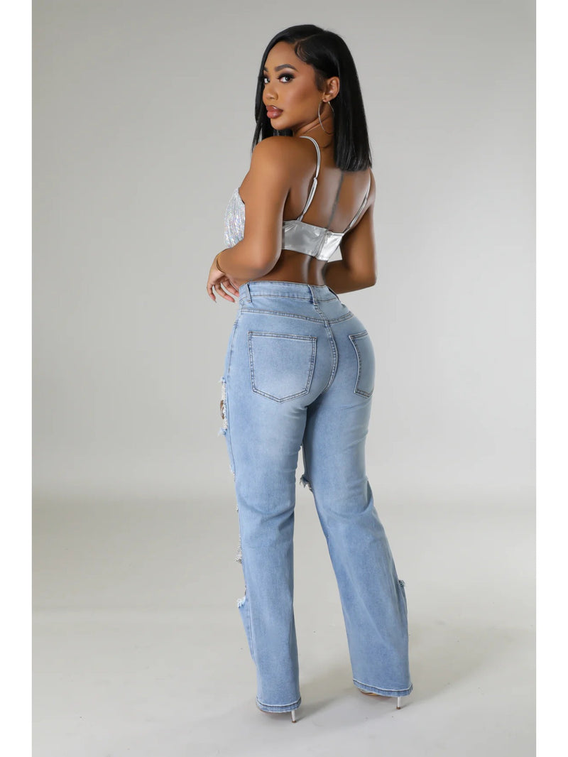 Women’s Hot Y2K Hot Summer Ripped Jeans.