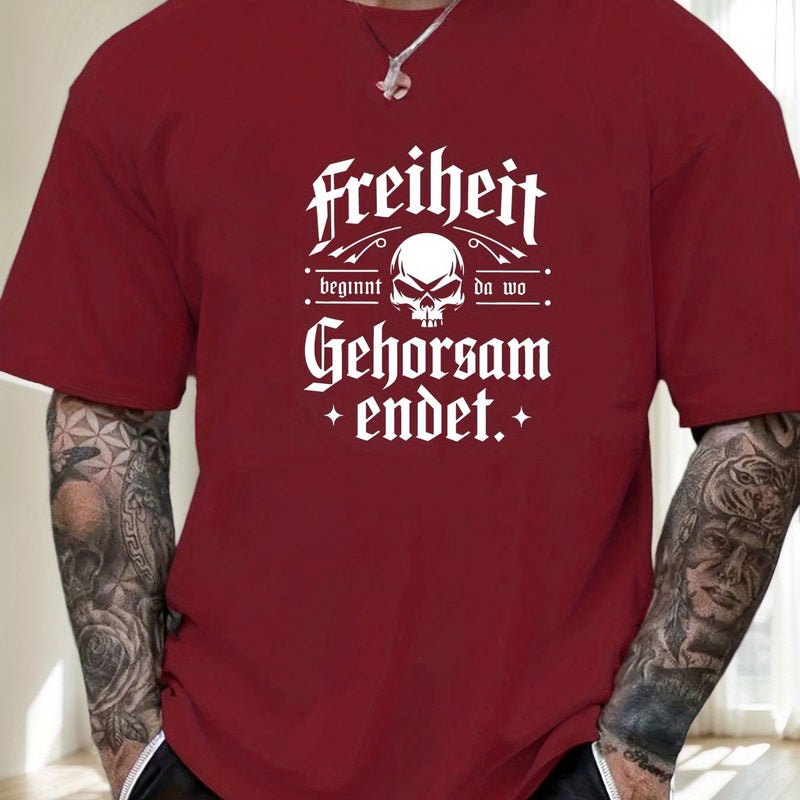 Men's Print Summer Casual Short Sleeve T-Shirt.