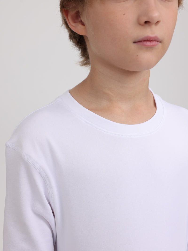 Warm Clothing Set for Boys, Featuring a Solid Color.