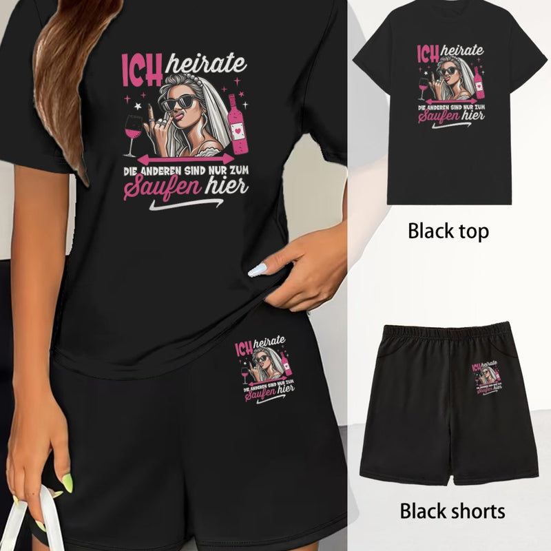 2pcs Set for Women's Daily Commute and Casual Wear in Spring and Summer.