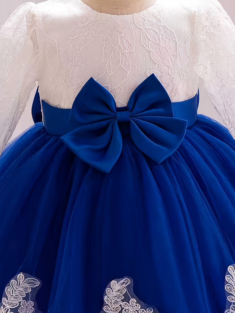 New Bow Children's Dress, Infant & Toddler Christening Gown.