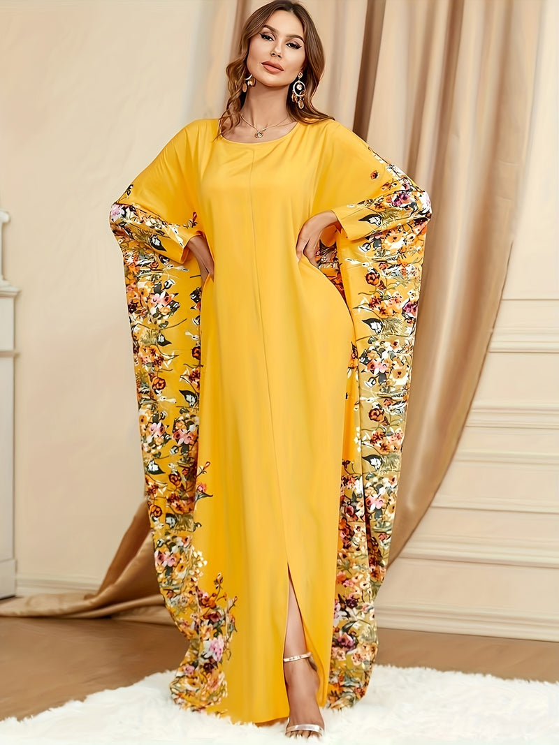 Elegant Batwing Sleeve Maxi Dress for Women.