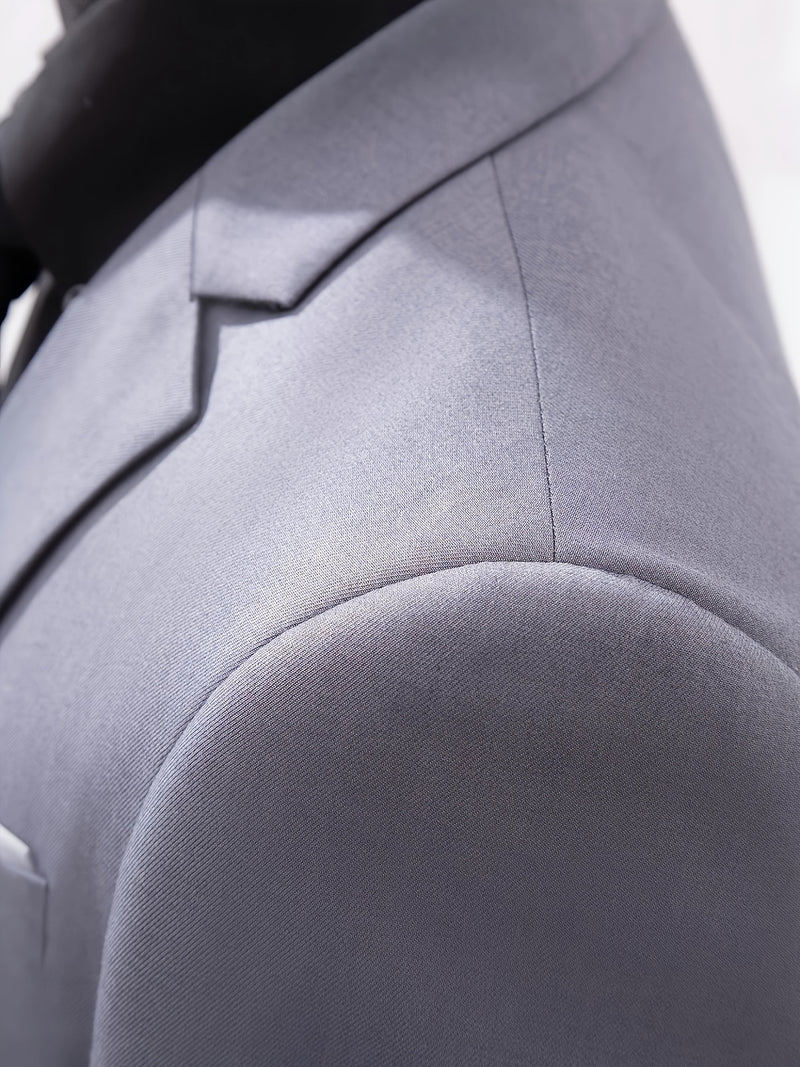 Men's Premium Two-Piece Suit, Jacket + Pants, Ideal for Formal Wear.
