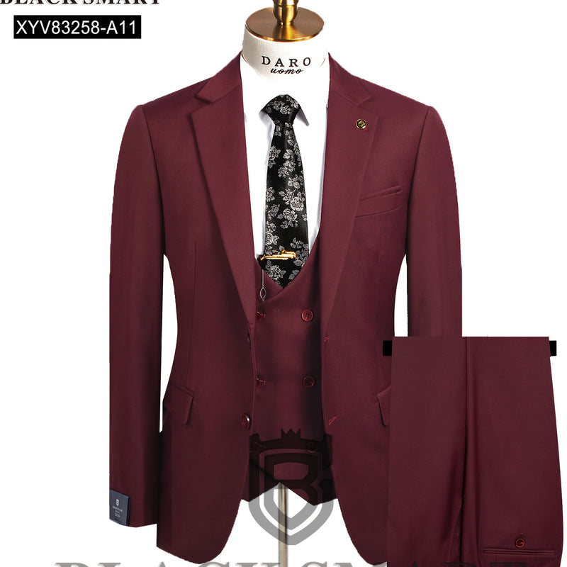 Business Casual 2-Button 3pcs Suit Set.