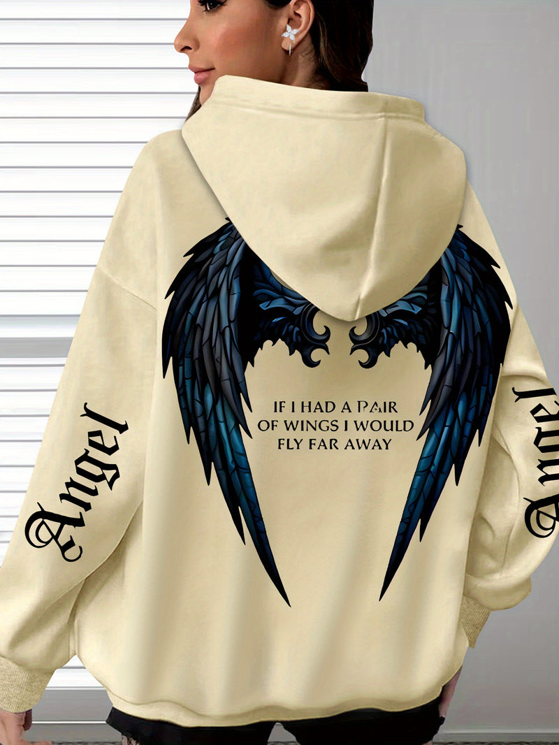 Women’s Bestseller Comfort Letter Print Hoodie.