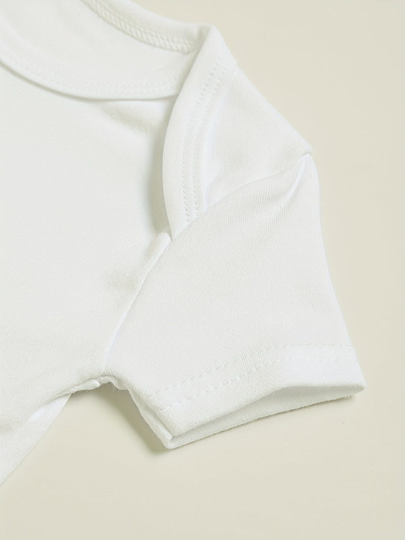 2pcs Baby Clothing 0-12m, Baby Two-Piece Set with Triangle Romper.