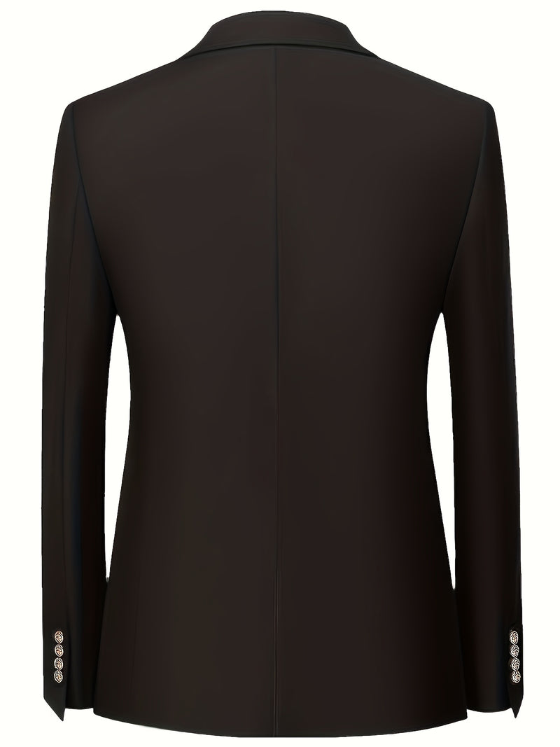 Men'S Premium Two-Piece Suit - Tailored Business Casual Blazer And Trousers.