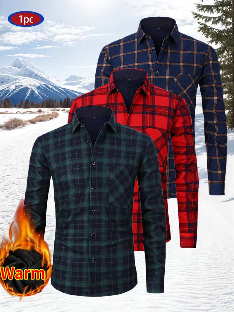 Men's Flannel Checkered Shirt.