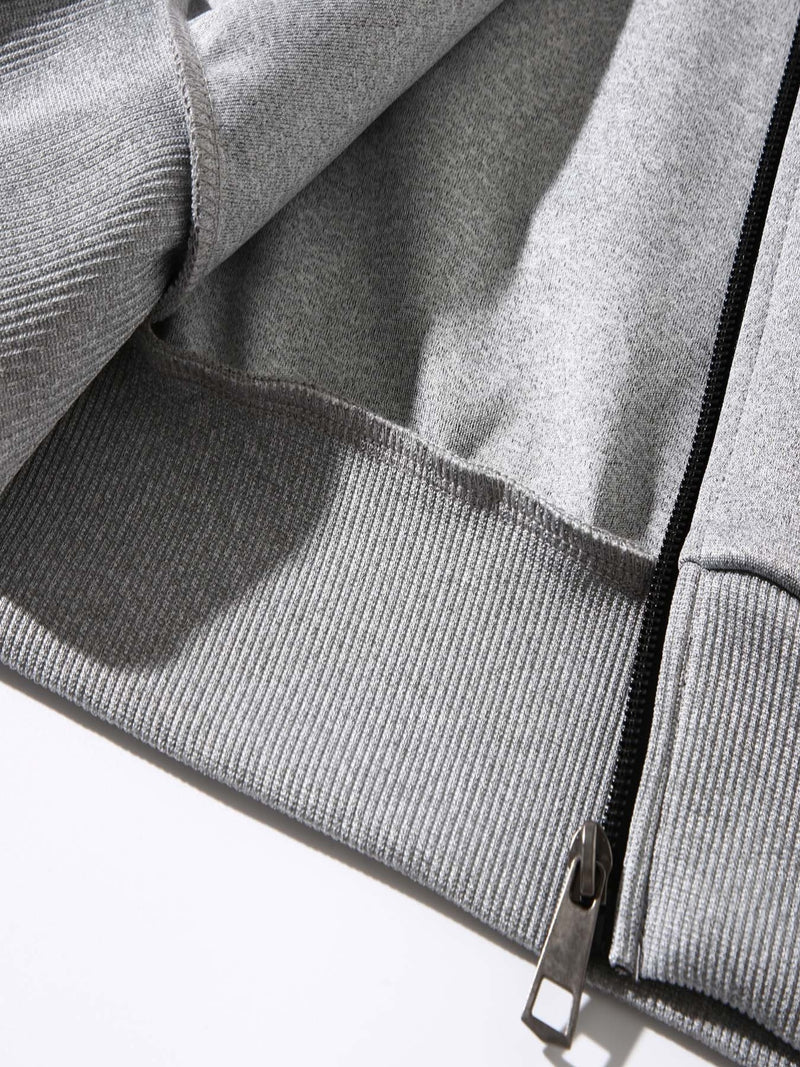 Men's Trendy Autumn And Winter Hooded Jacket Set.