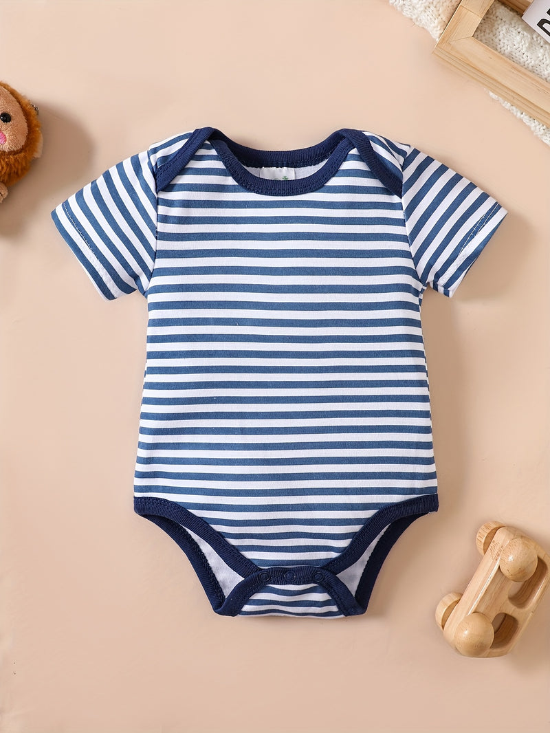 4pcs set of new spring/summer baby boy romper bodysuits.
