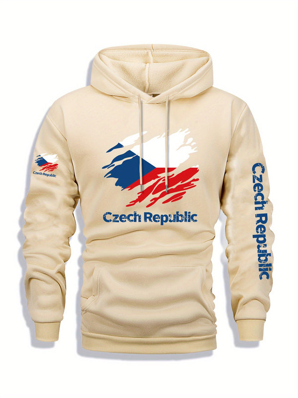 Men's Fleece-Lined Hooded Sweatshirt.