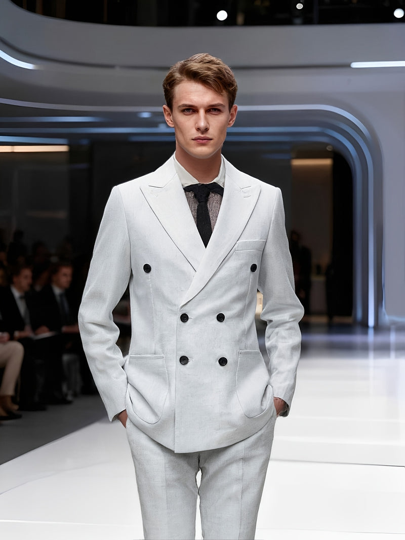 2pcs Luxury Classic Men's Suit Set.