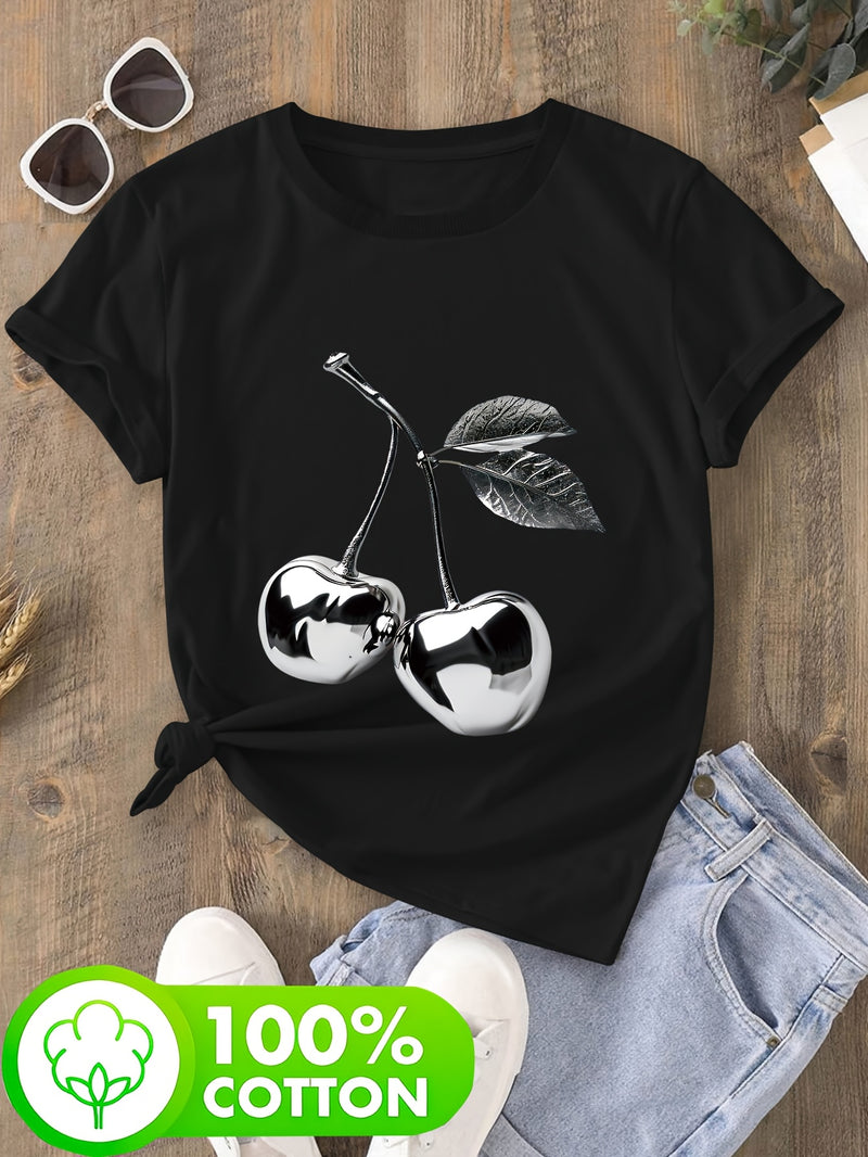 Women's Pure Cotton Fashion T-Shirt.