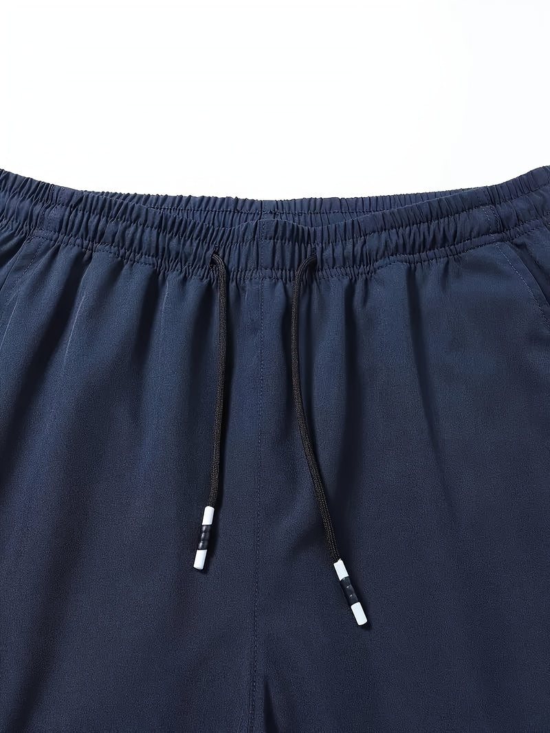 3pcs Men's Athletic Pants - Quick-Dry Drawstring Fitness Joggers.