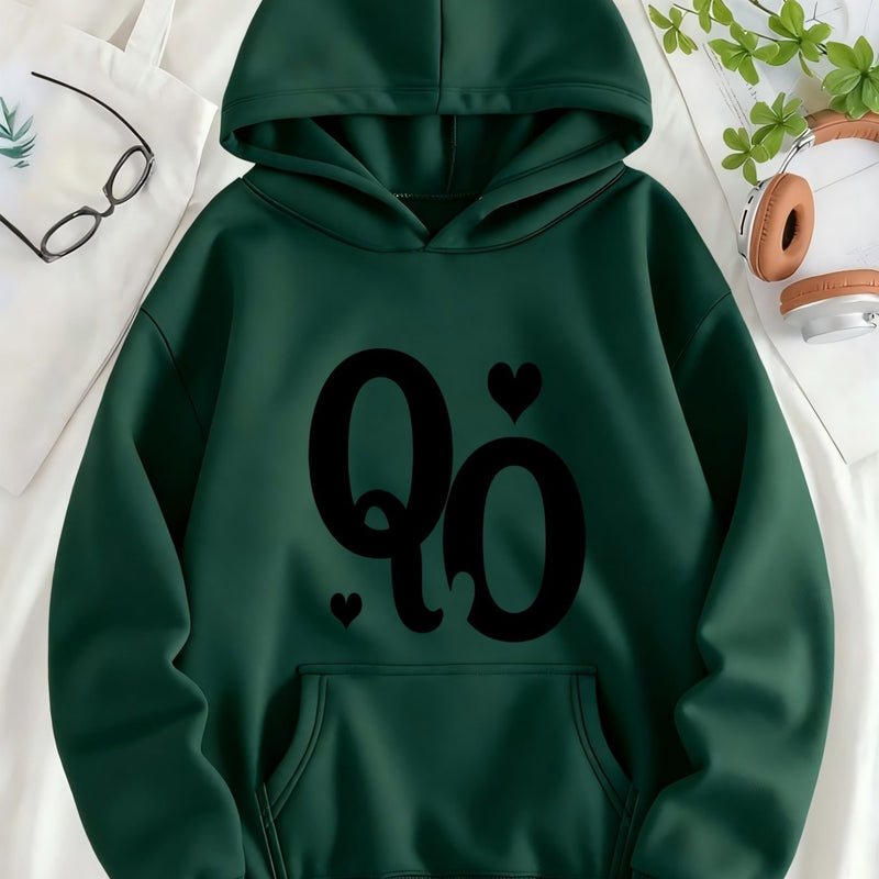 Women's Pocket Hoodie with Lining.