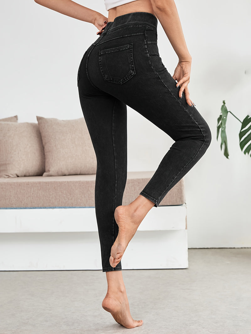 1 Elegant High-Waisted Jeans, for Women Solely.