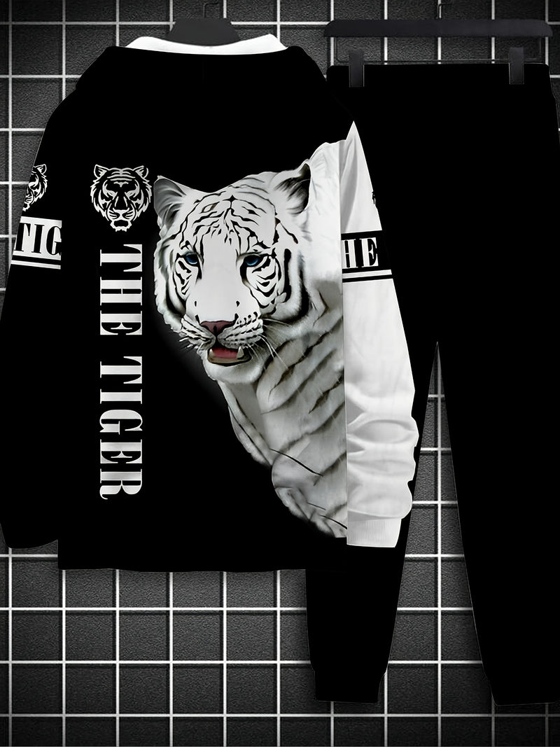 Men'S Oversized Hoodie Set, Plus Size.