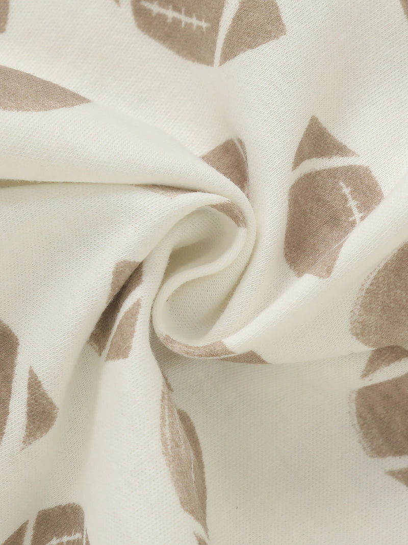 A Set of 6 Newborn Baby Bodysuits Featuring Little Bear Embroidery.